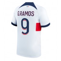 Paris Saint-Germain Goncalo Ramos #9 Vonkajší futbalový dres 2023-24 Krátky Rukáv